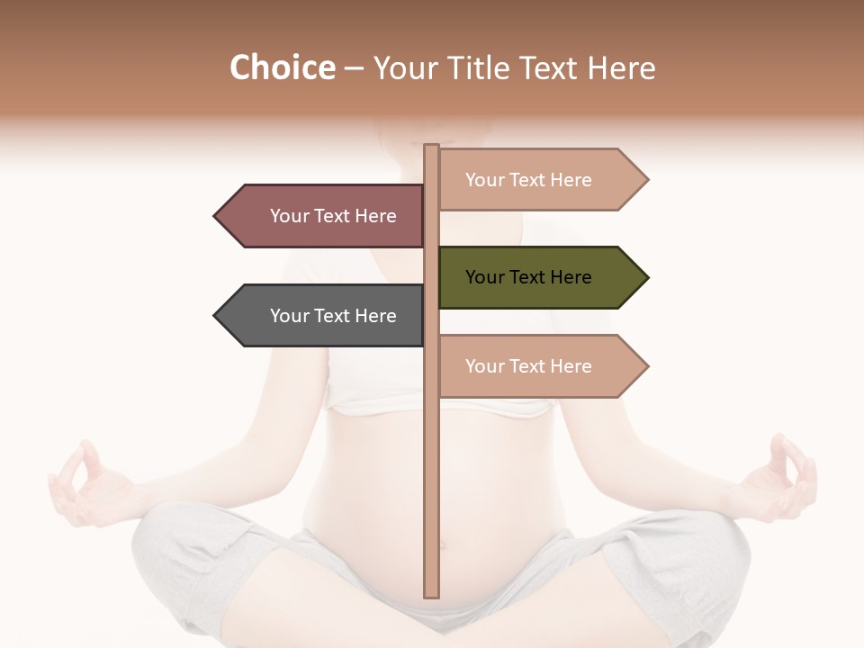 Crossed Legs Meditating Prepared PowerPoint Template