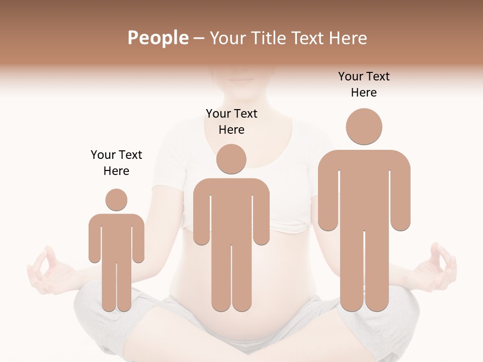 Crossed Legs Meditating Prepared PowerPoint Template