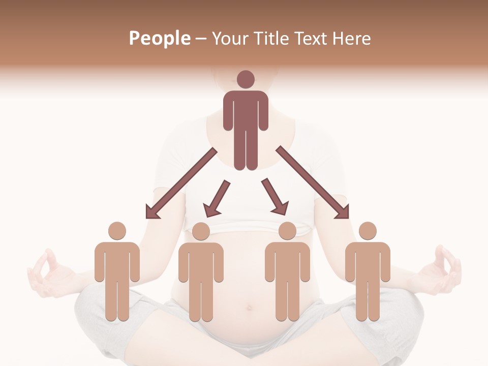 Crossed Legs Meditating Prepared PowerPoint Template