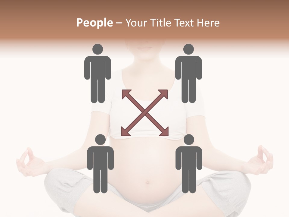 Crossed Legs Meditating Prepared PowerPoint Template