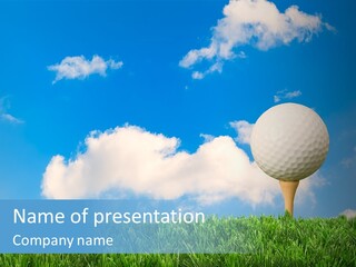 Grass Clouds Leisure PowerPoint Template