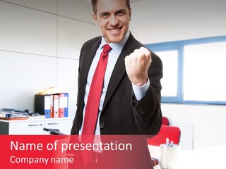 Work Manager Win PowerPoint Template