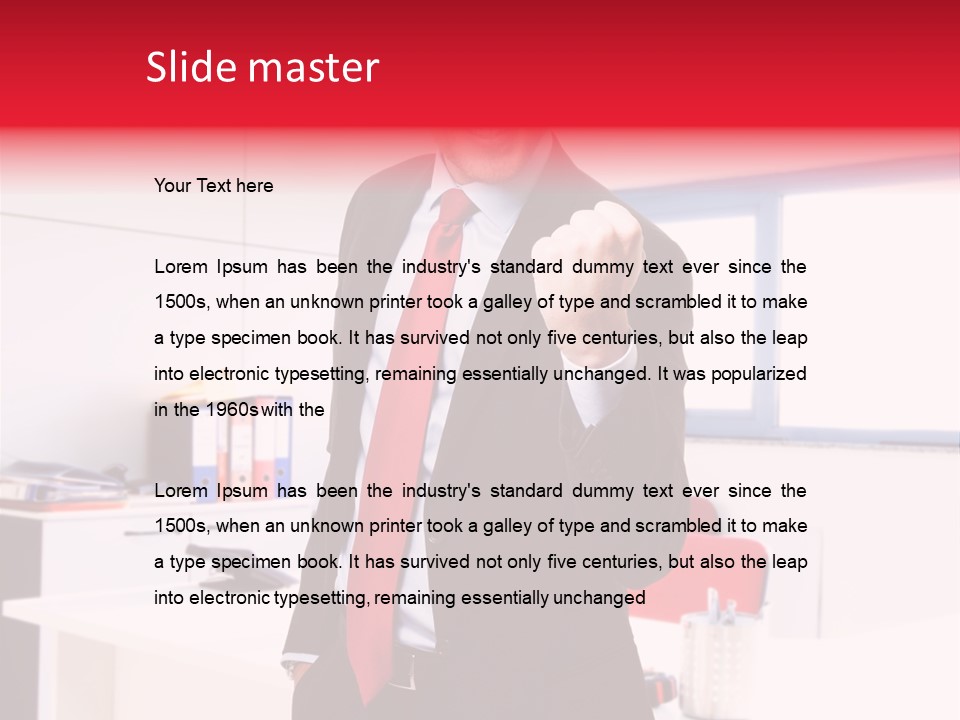 Work Manager Win PowerPoint Template