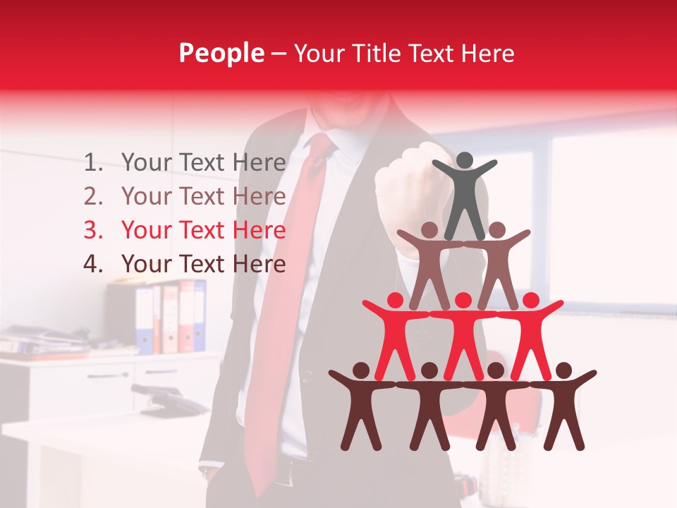 Work Manager Win PowerPoint Template