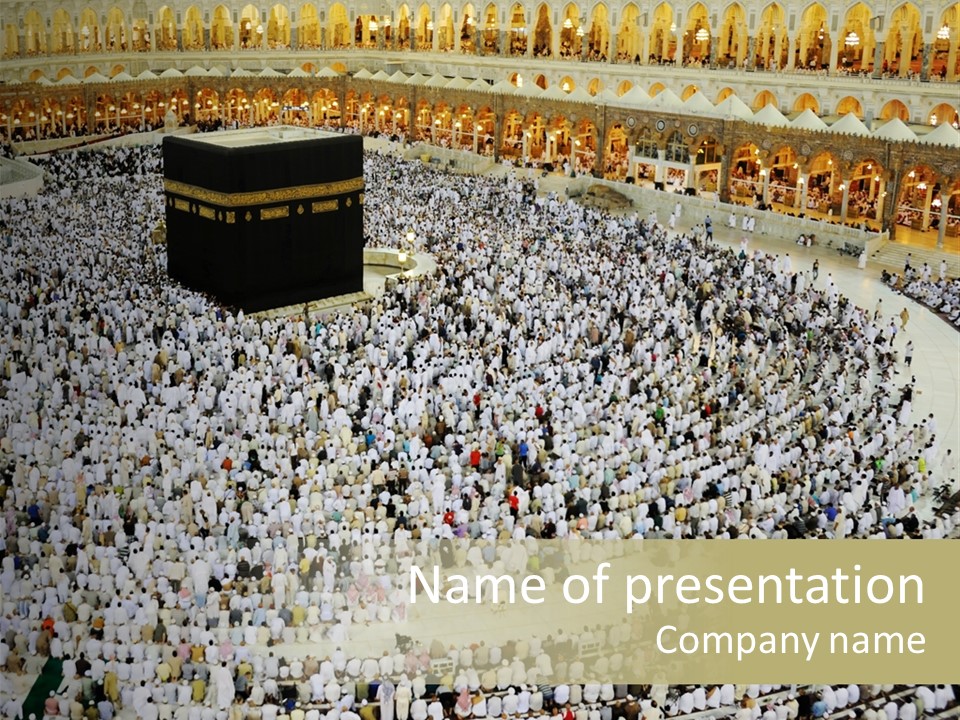 Group Arabia Mekah PowerPoint Template