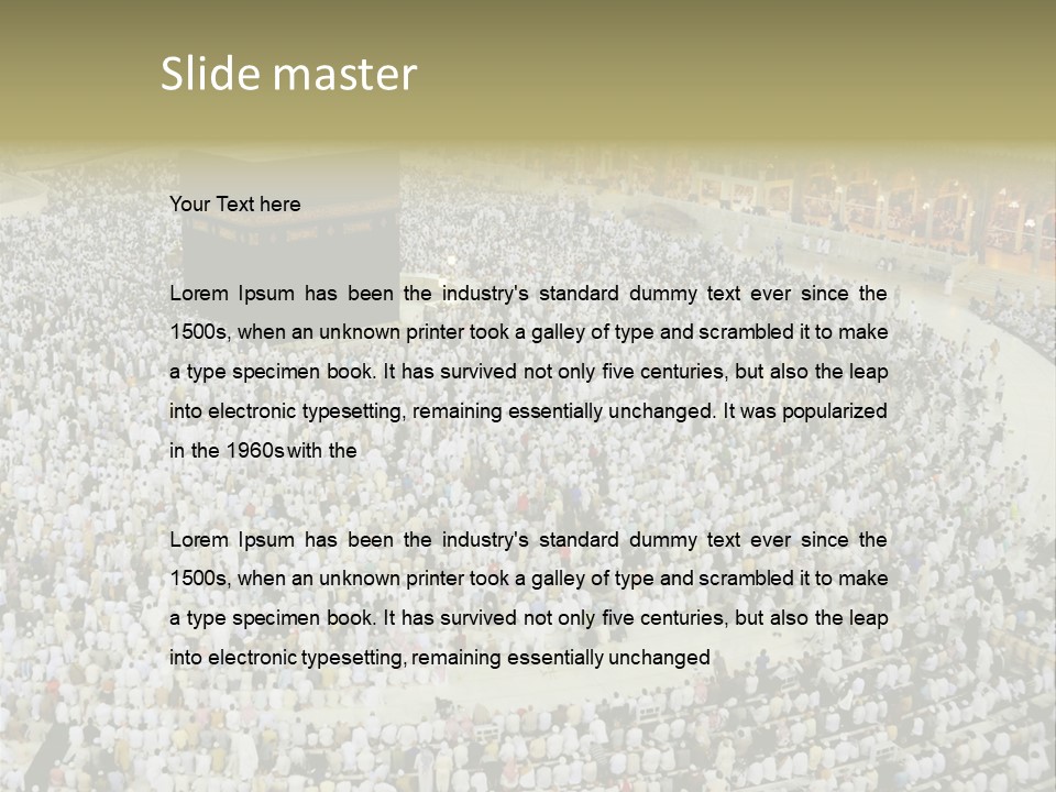 Group Arabia Mekah PowerPoint Template