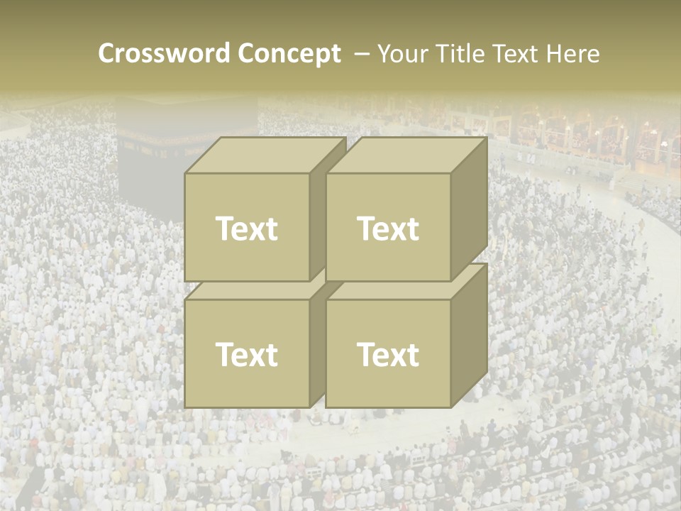 Group Arabia Mekah PowerPoint Template