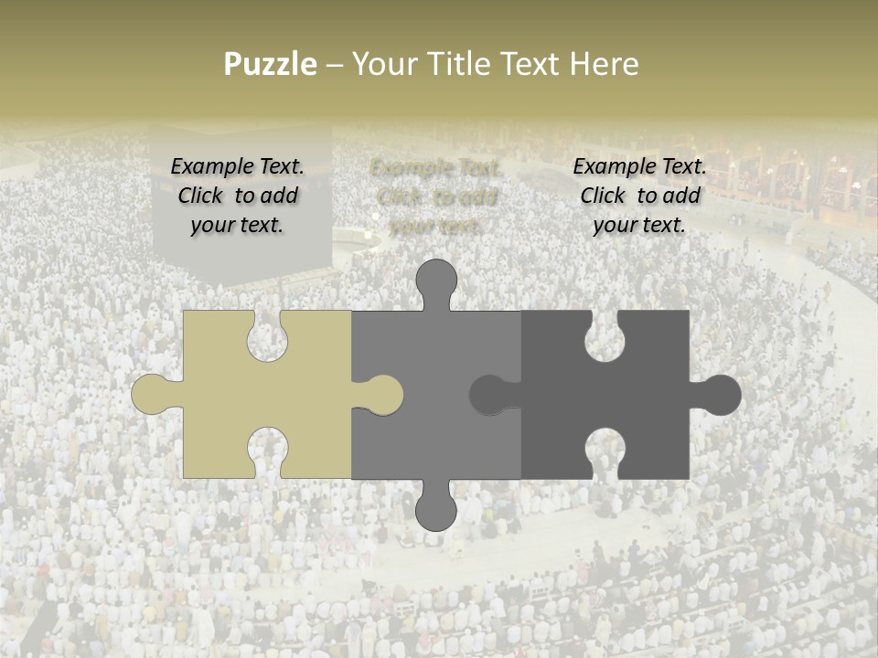 Group Arabia Mekah PowerPoint Template