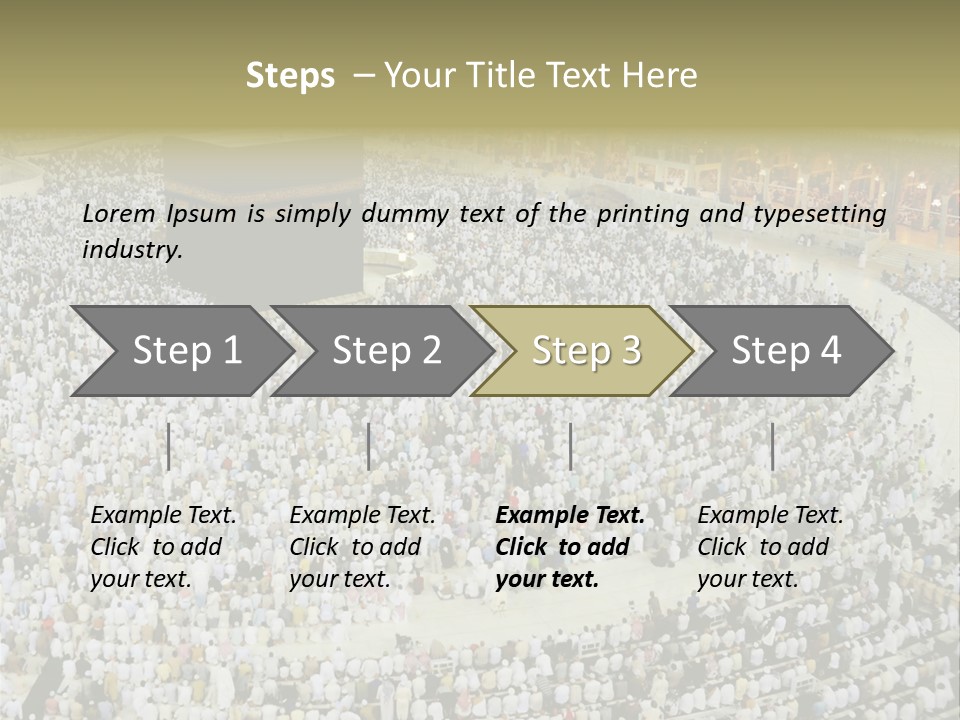 Group Arabia Mekah PowerPoint Template