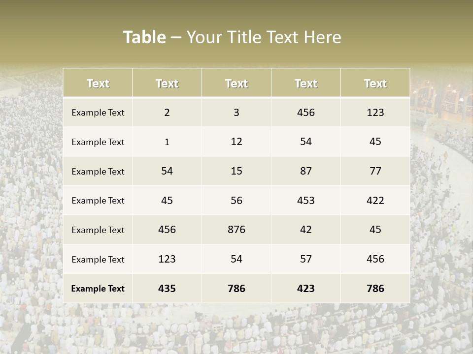 Group Arabia Mekah PowerPoint Template