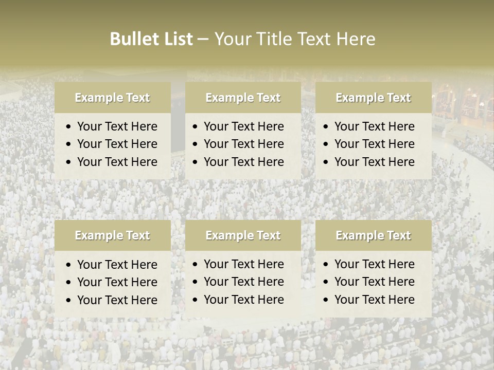 Group Arabia Mekah PowerPoint Template