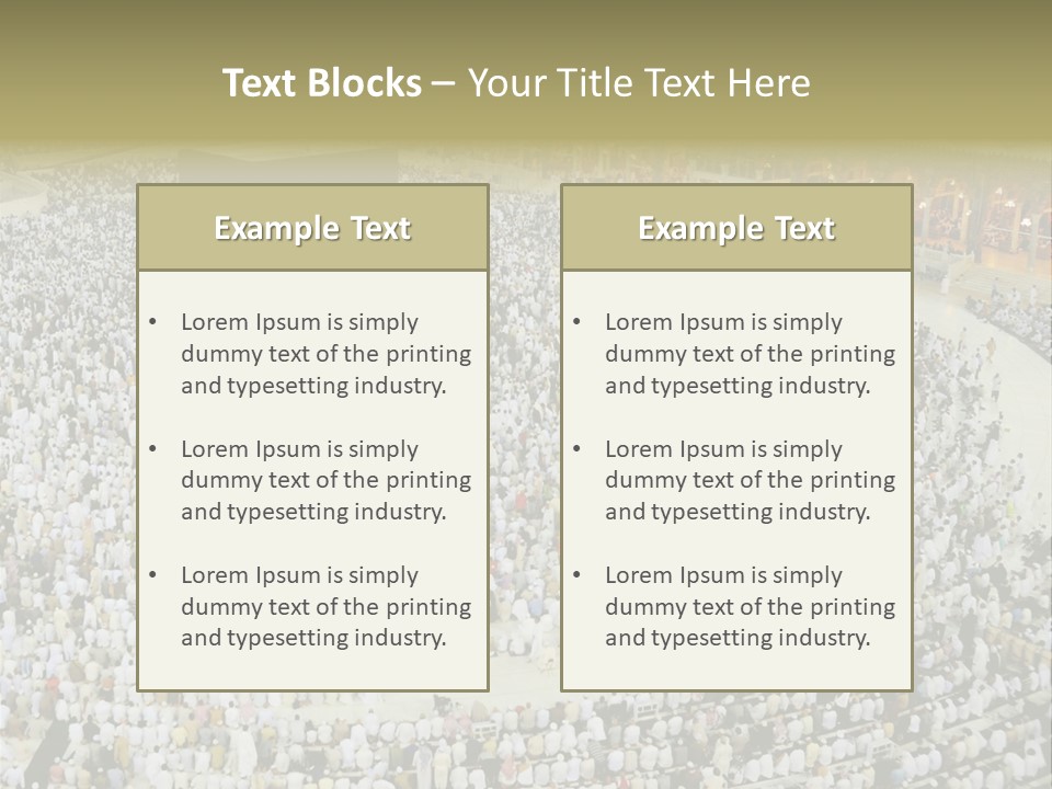 Group Arabia Mekah PowerPoint Template