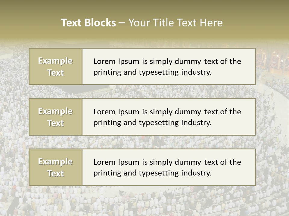 Group Arabia Mekah PowerPoint Template