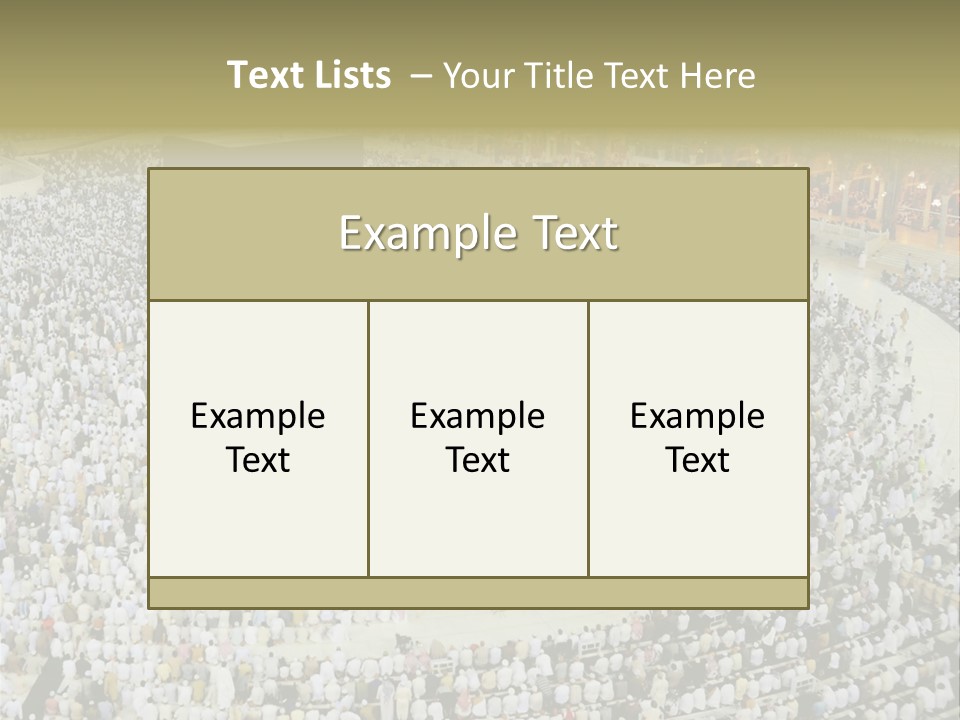 Group Arabia Mekah PowerPoint Template