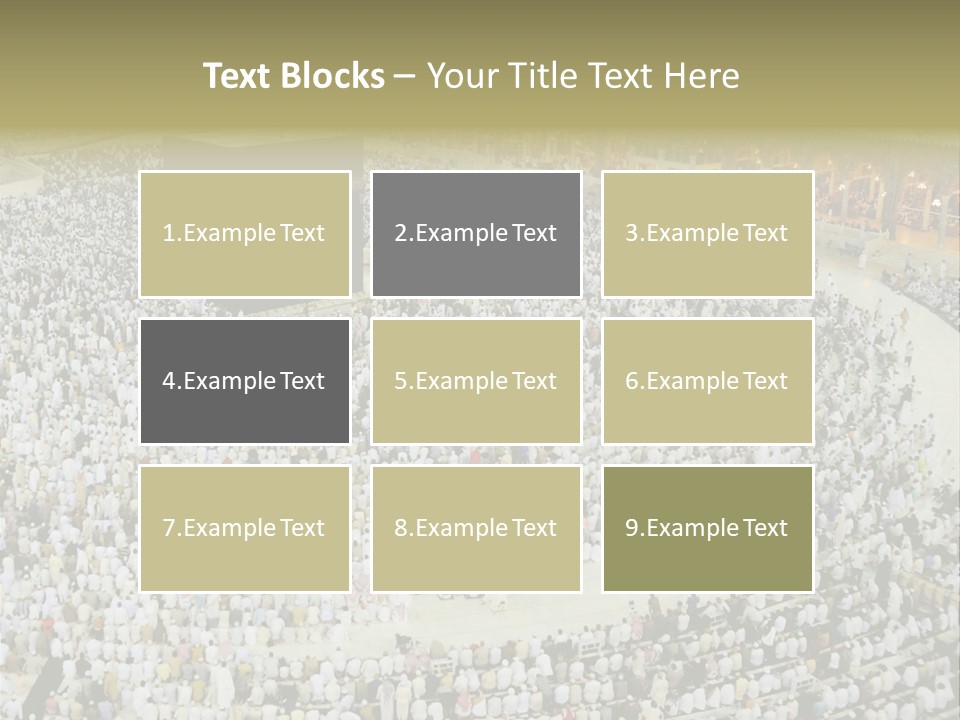 Group Arabia Mekah PowerPoint Template