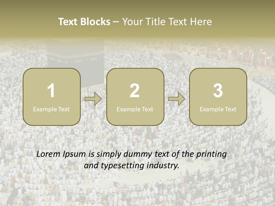 Group Arabia Mekah PowerPoint Template