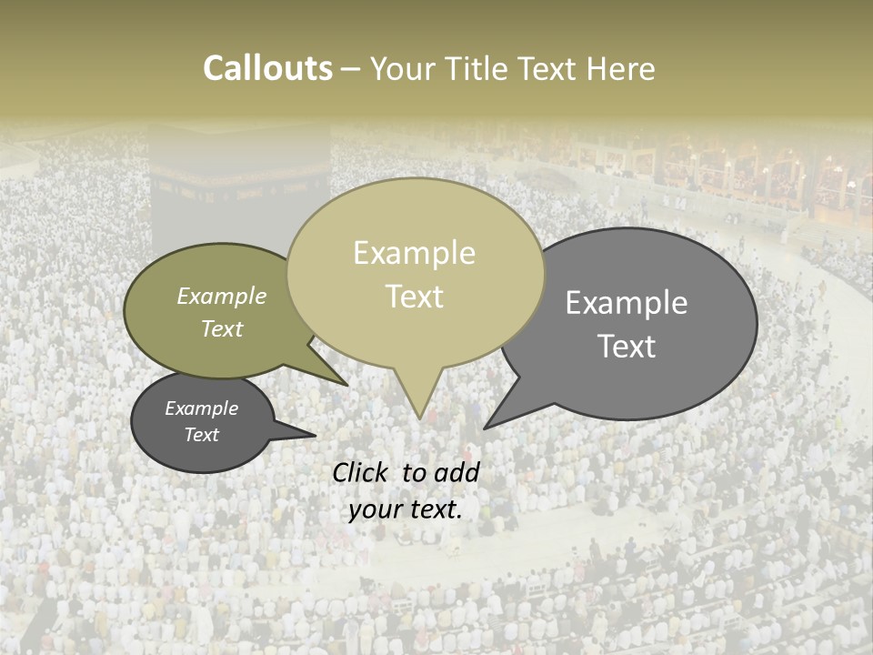 Group Arabia Mekah PowerPoint Template
