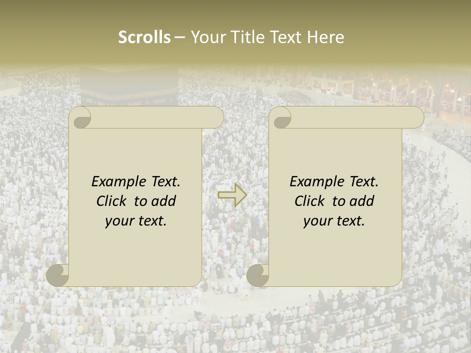 Group Arabia Mekah PowerPoint Template