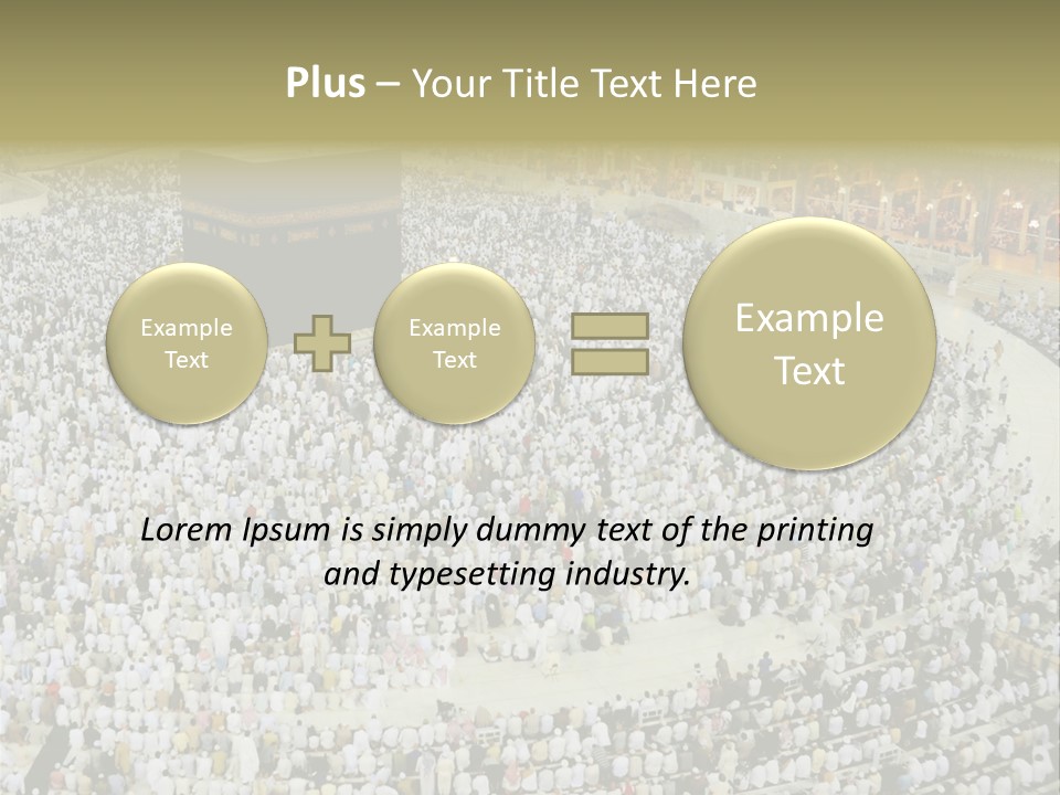 Group Arabia Mekah PowerPoint Template