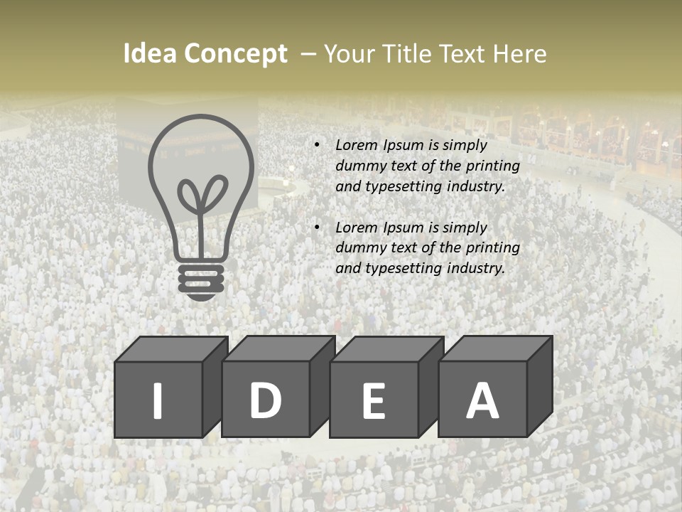 Group Arabia Mekah PowerPoint Template