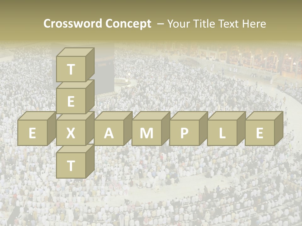 Group Arabia Mekah PowerPoint Template