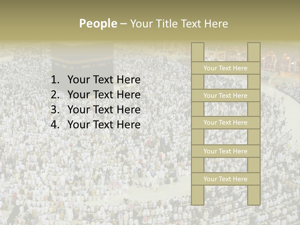Group Arabia Mekah PowerPoint Template