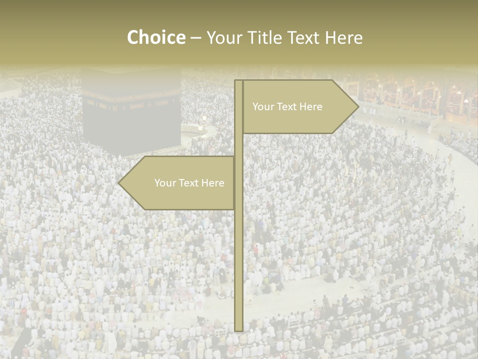 Group Arabia Mekah PowerPoint Template