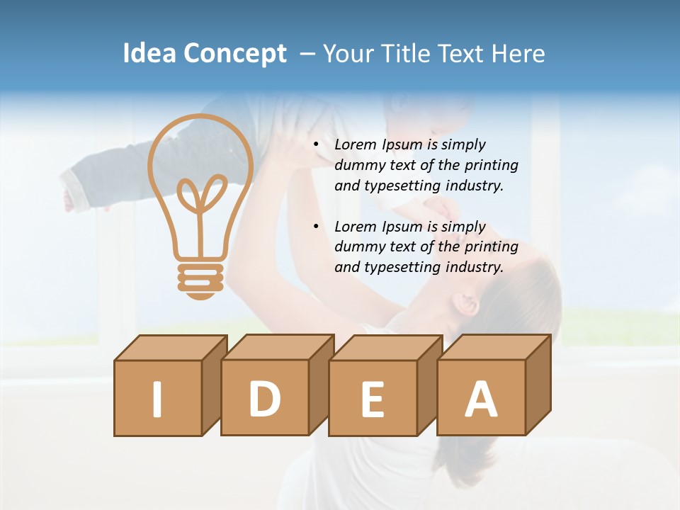 Indoor Window Joyful PowerPoint Template