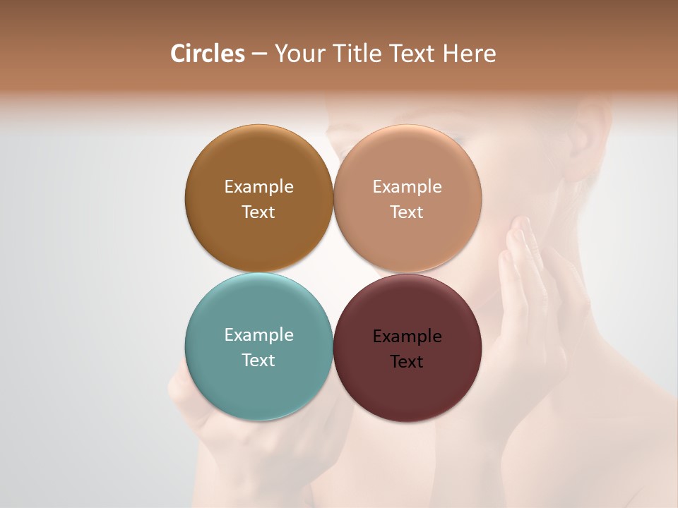 Smiling Person Pampering PowerPoint Template