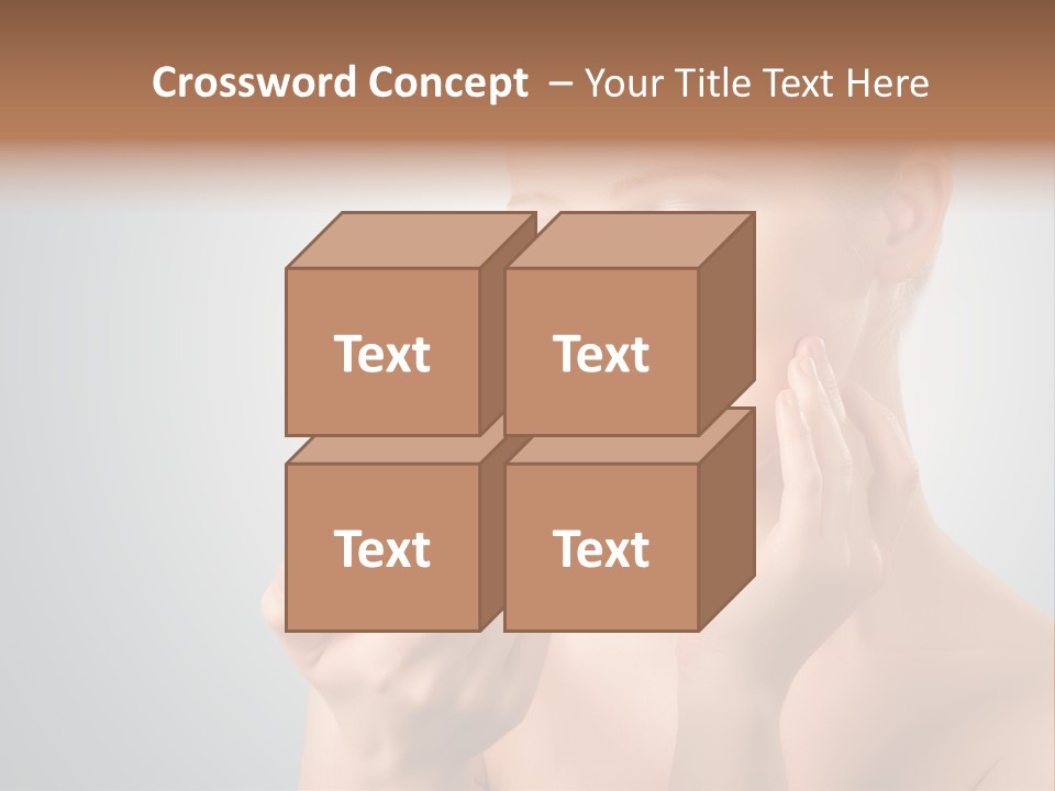 Smiling Person Pampering PowerPoint Template