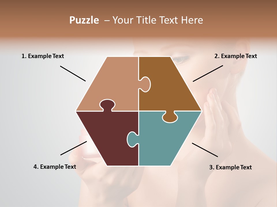 Smiling Person Pampering PowerPoint Template