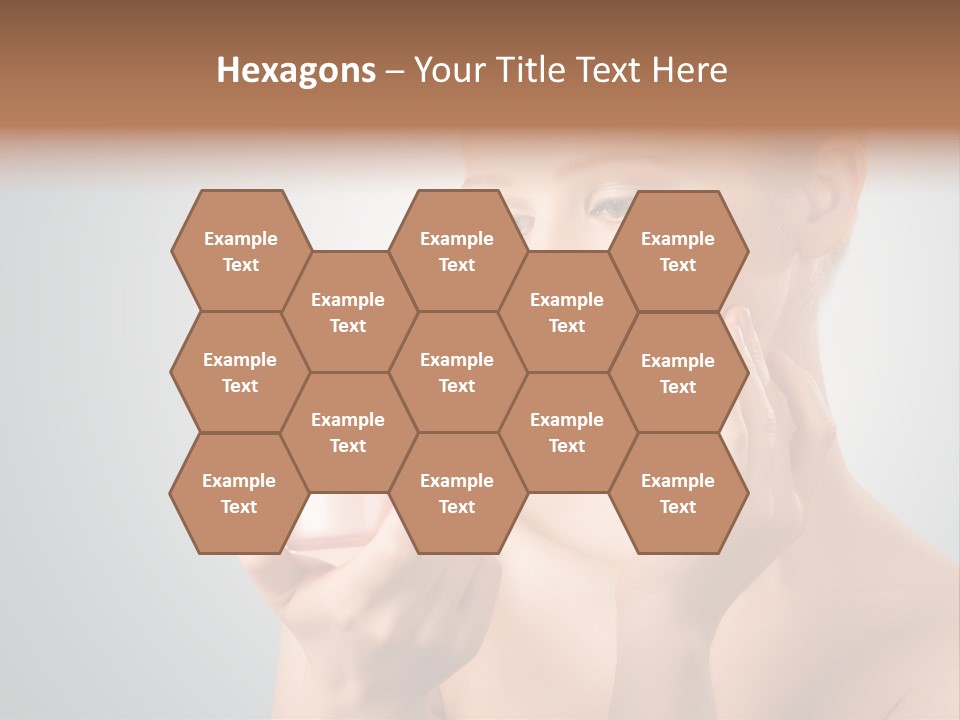 Smiling Person Pampering PowerPoint Template