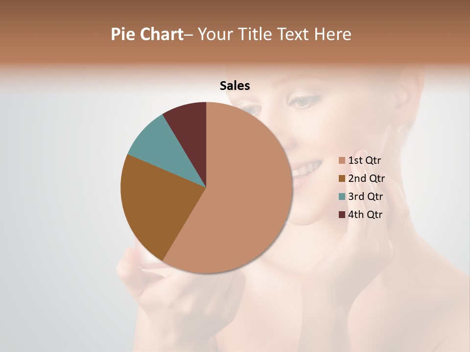 Smiling Person Pampering PowerPoint Template