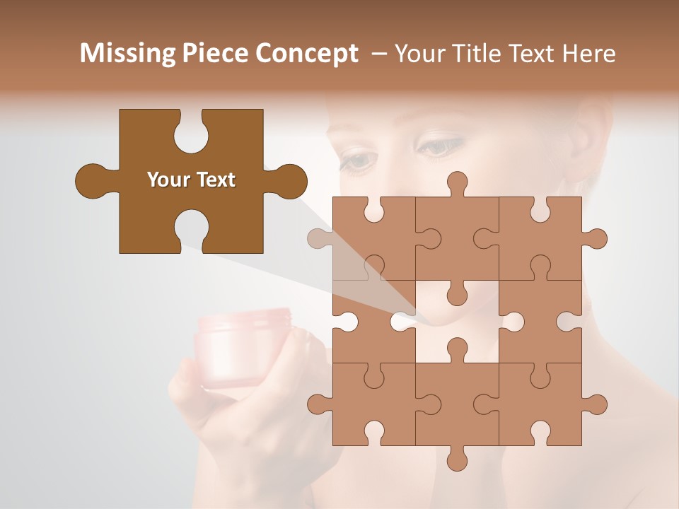 Smiling Person Pampering PowerPoint Template