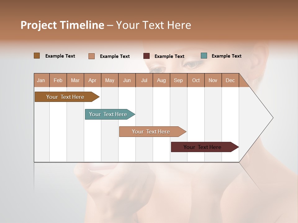 Smiling Person Pampering PowerPoint Template