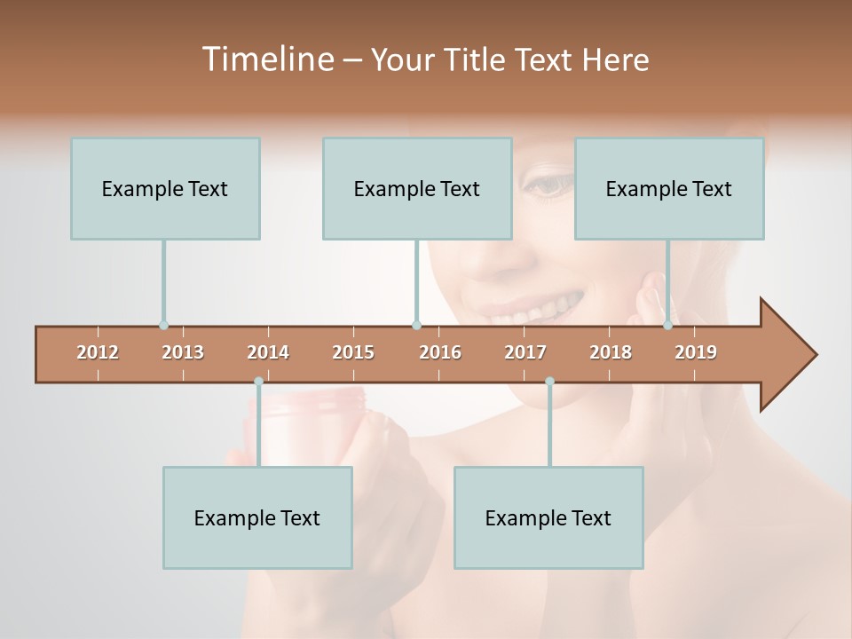 Smiling Person Pampering PowerPoint Template