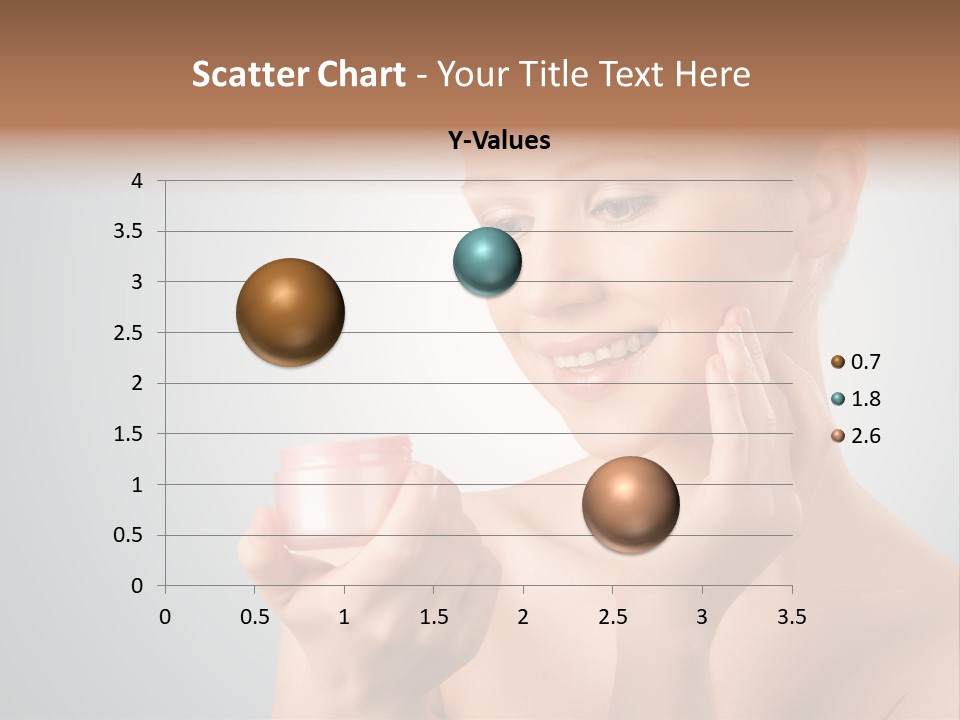 Smiling Person Pampering PowerPoint Template