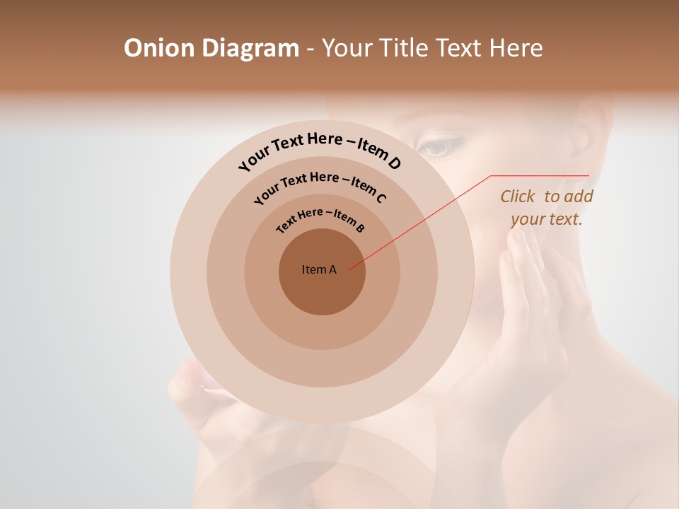 Smiling Person Pampering PowerPoint Template