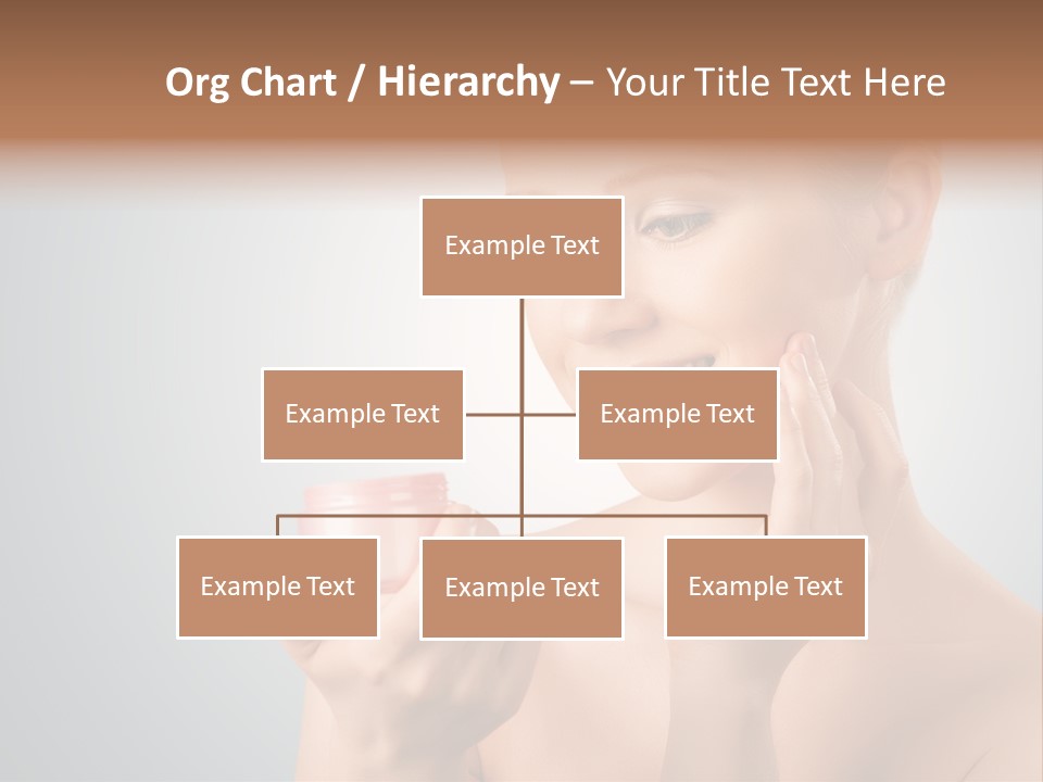 Smiling Person Pampering PowerPoint Template