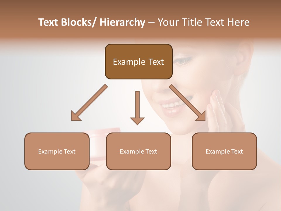 Smiling Person Pampering PowerPoint Template