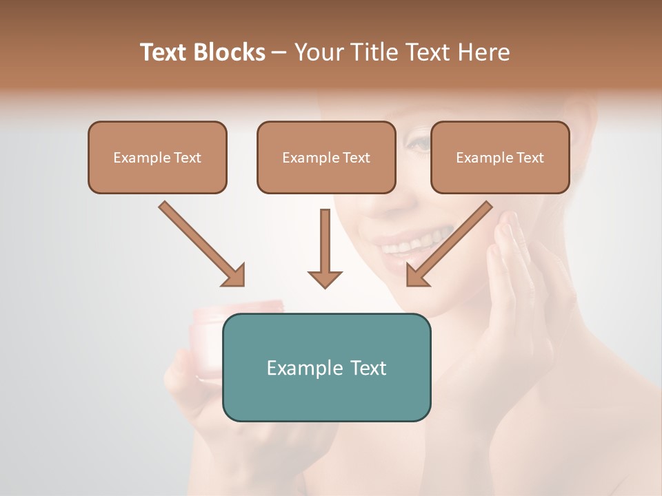 Smiling Person Pampering PowerPoint Template