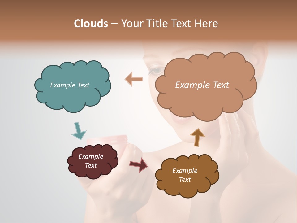 Smiling Person Pampering PowerPoint Template