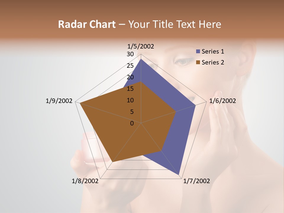Smiling Person Pampering PowerPoint Template