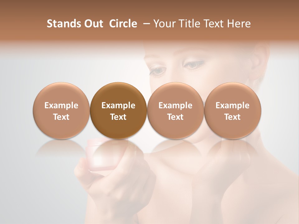 Smiling Person Pampering PowerPoint Template