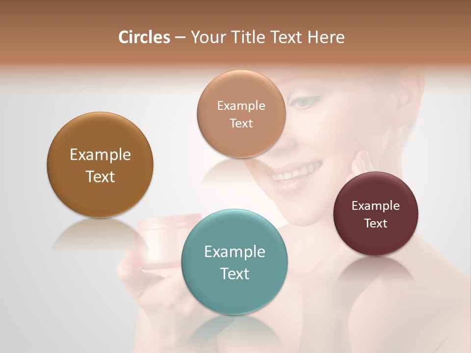 Smiling Person Pampering PowerPoint Template