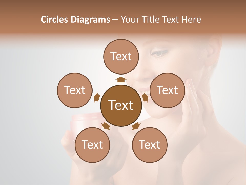 Smiling Person Pampering PowerPoint Template