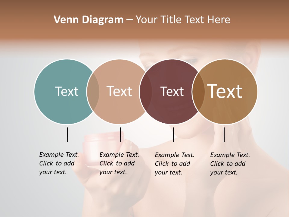 Smiling Person Pampering PowerPoint Template