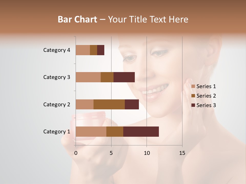 Smiling Person Pampering PowerPoint Template