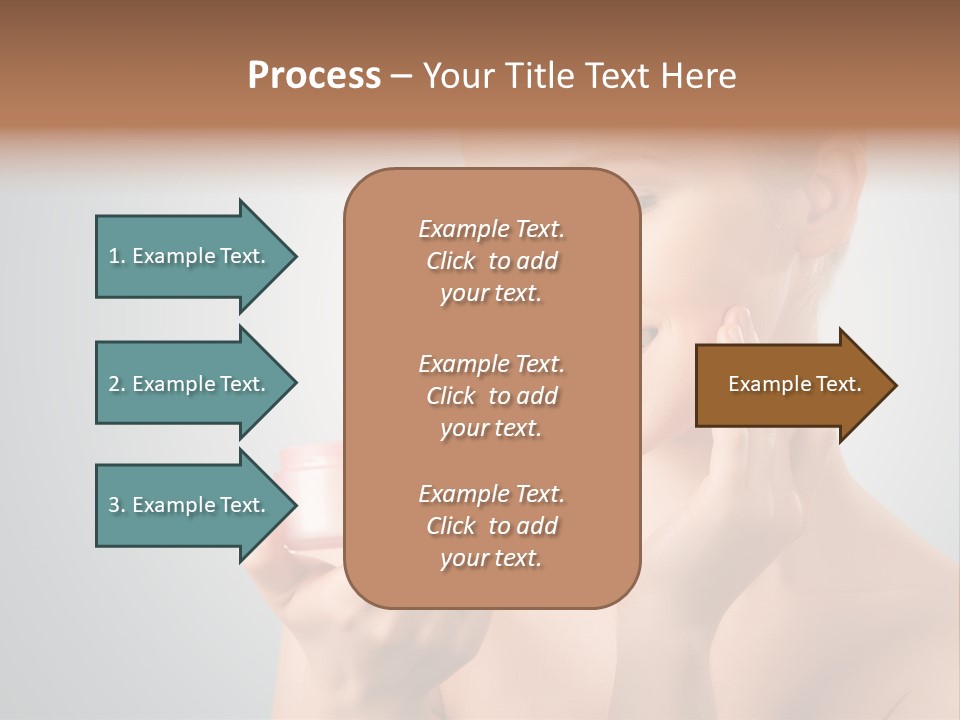 Smiling Person Pampering PowerPoint Template