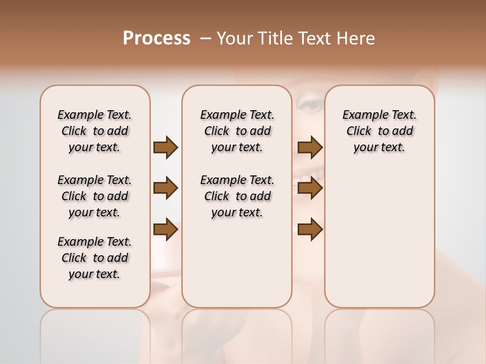 Smiling Person Pampering PowerPoint Template